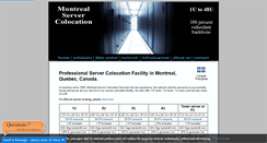 Desktop Screenshot of montrealservercolocation.com